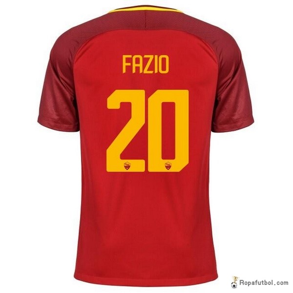 Camiseta As Roma Replica Primera Ropa Fazio 2017/18